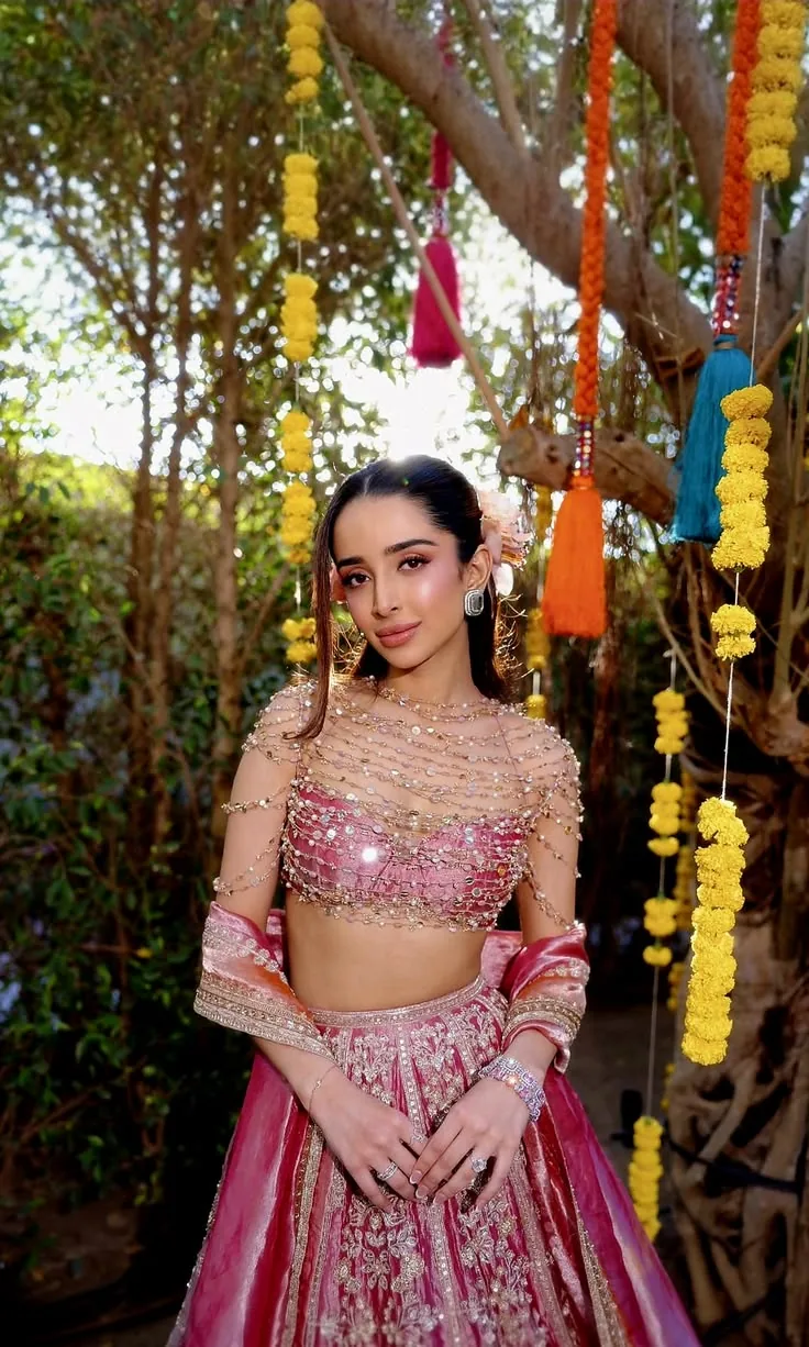 Mehrauli finds for the perfect pink Haldi look
